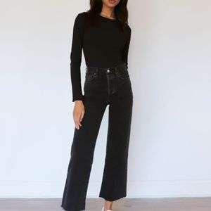 Aritzia Farrah High Rise Wide Leg Jeans Denim Forum